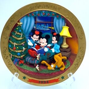 Vintagev1994 Three D Mickey Mouse Plate